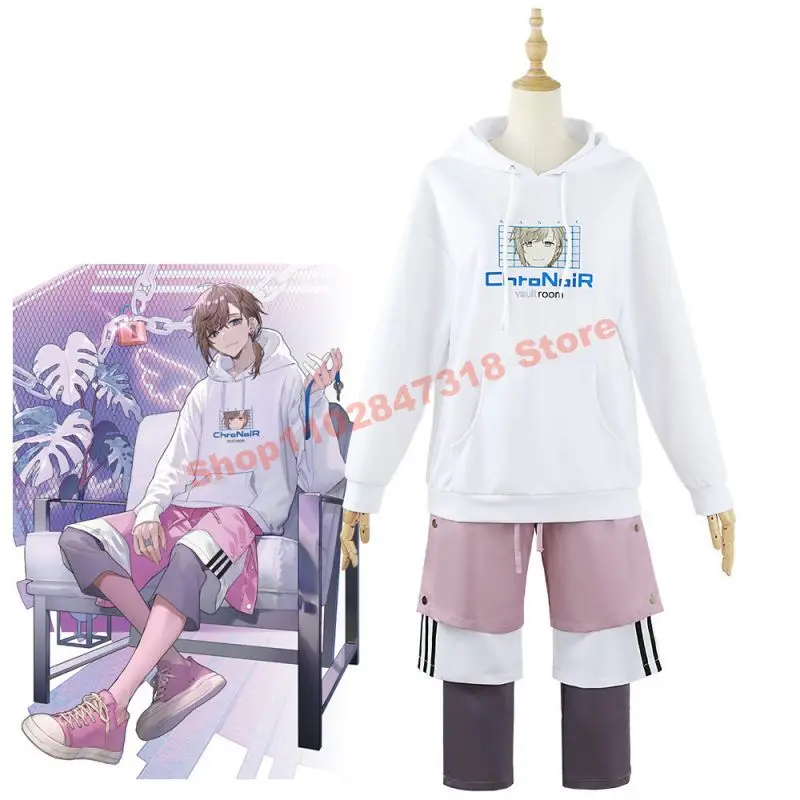 

Nijisanji Kanae Cosplay Costume VTuber Gamers Kanakana Hoodies And Pants Full Outfits Virtual YouTuber Sports Hoodie Set