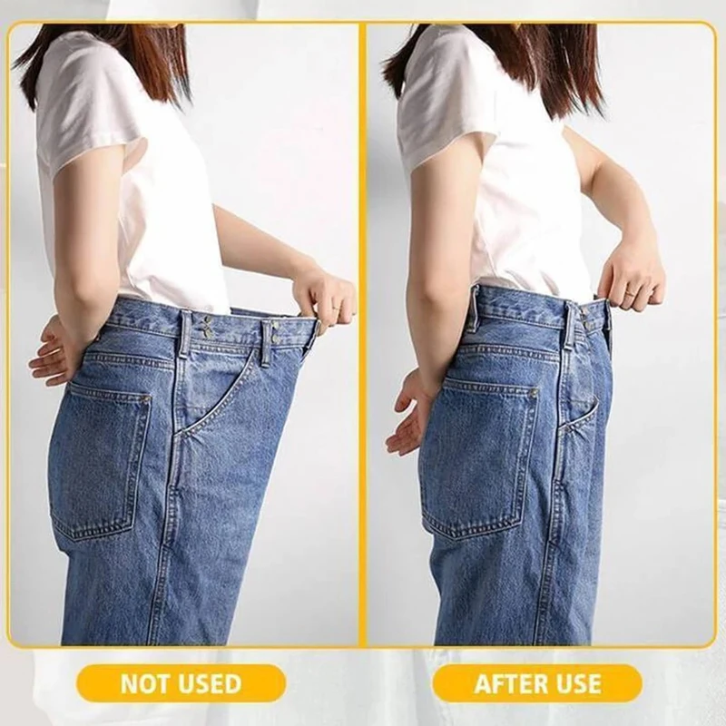 4/12pcs Jeans Button Pins Adjustable Detachable Pants Snap Fastener Sewing-free Metal Buckle for Loose Waist DIY Clothing Button