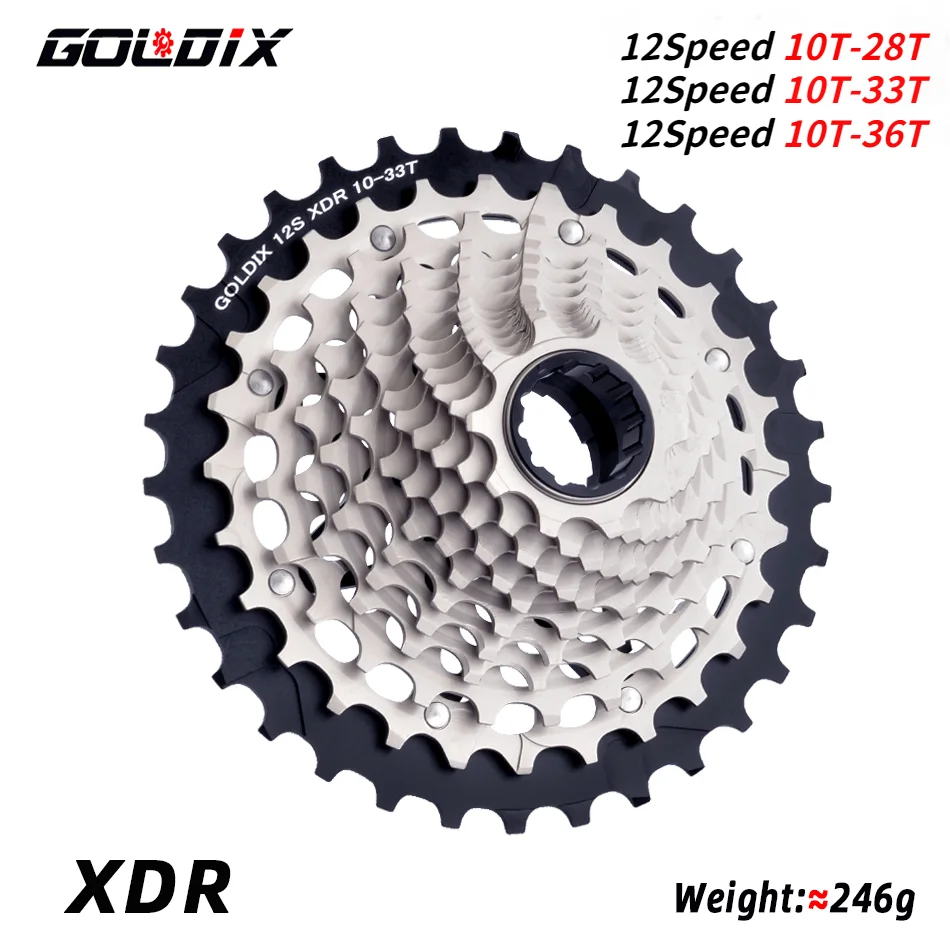 Goldix Xdr Cassetta A 12 Velocità 28T 33T 36T Cassetta Ultraleggera K7 12V Per Sram Xdr Cambio Elettronico R9270 R8170