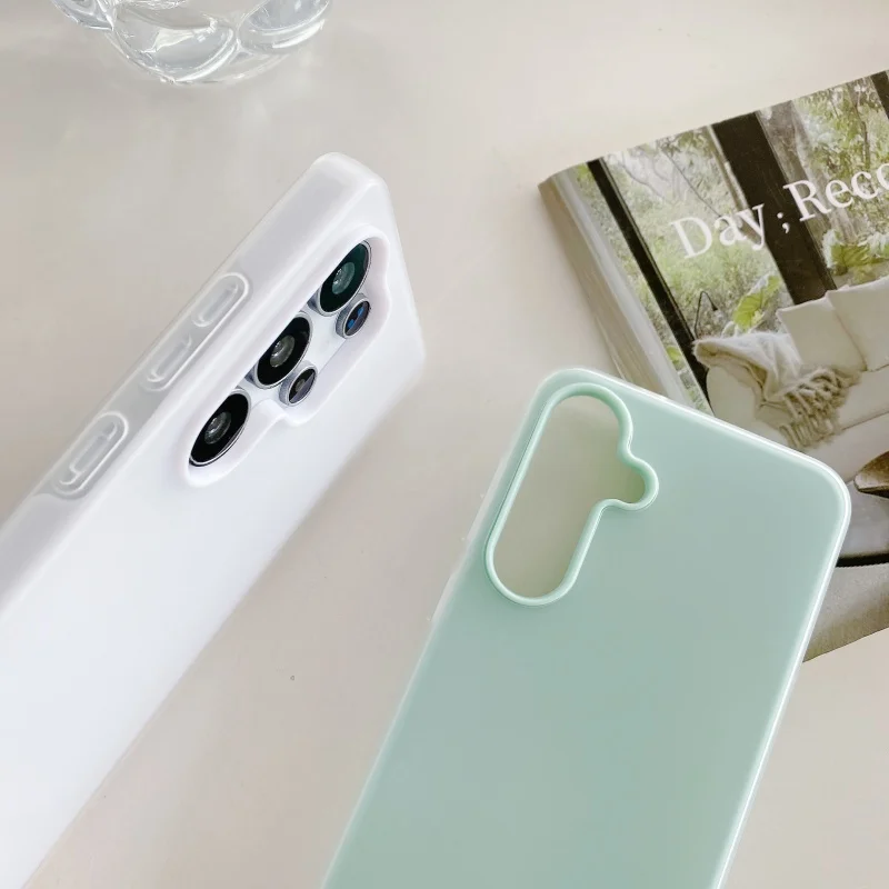 Candy Color Matte Jelly Hard Phone Case - Vibrant and Stylish Protection Cover