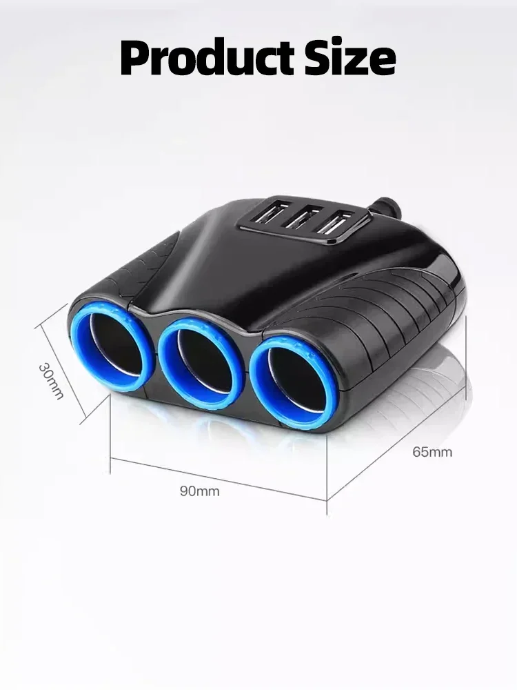 차량용 담배 라이터 소켓 분배기, USB 충전기 전원 어댑터 교체, 고프로 히어로 12 11 10, 12-24V