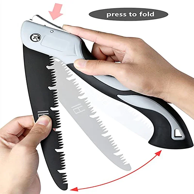 180-300mm Gardening Pruning Saw Folding Fruit Tree Pruning Horticulture Tool For Garden Modeling Outdoor Camping