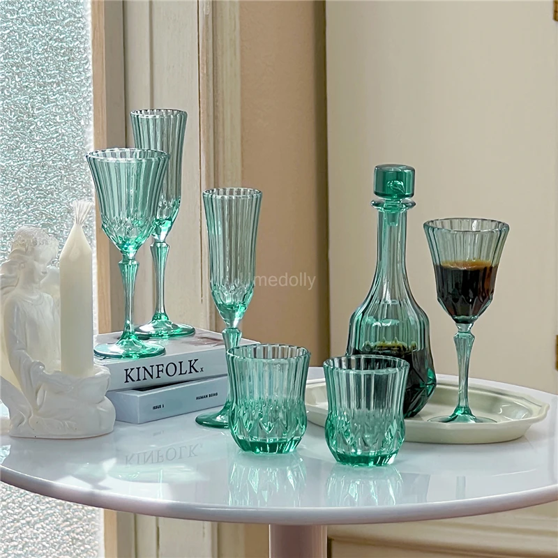 NEW! WINE GLASS SET CUP BARBIE KITCHEN ACCESSORY DIORAMA DOLLHOUSE