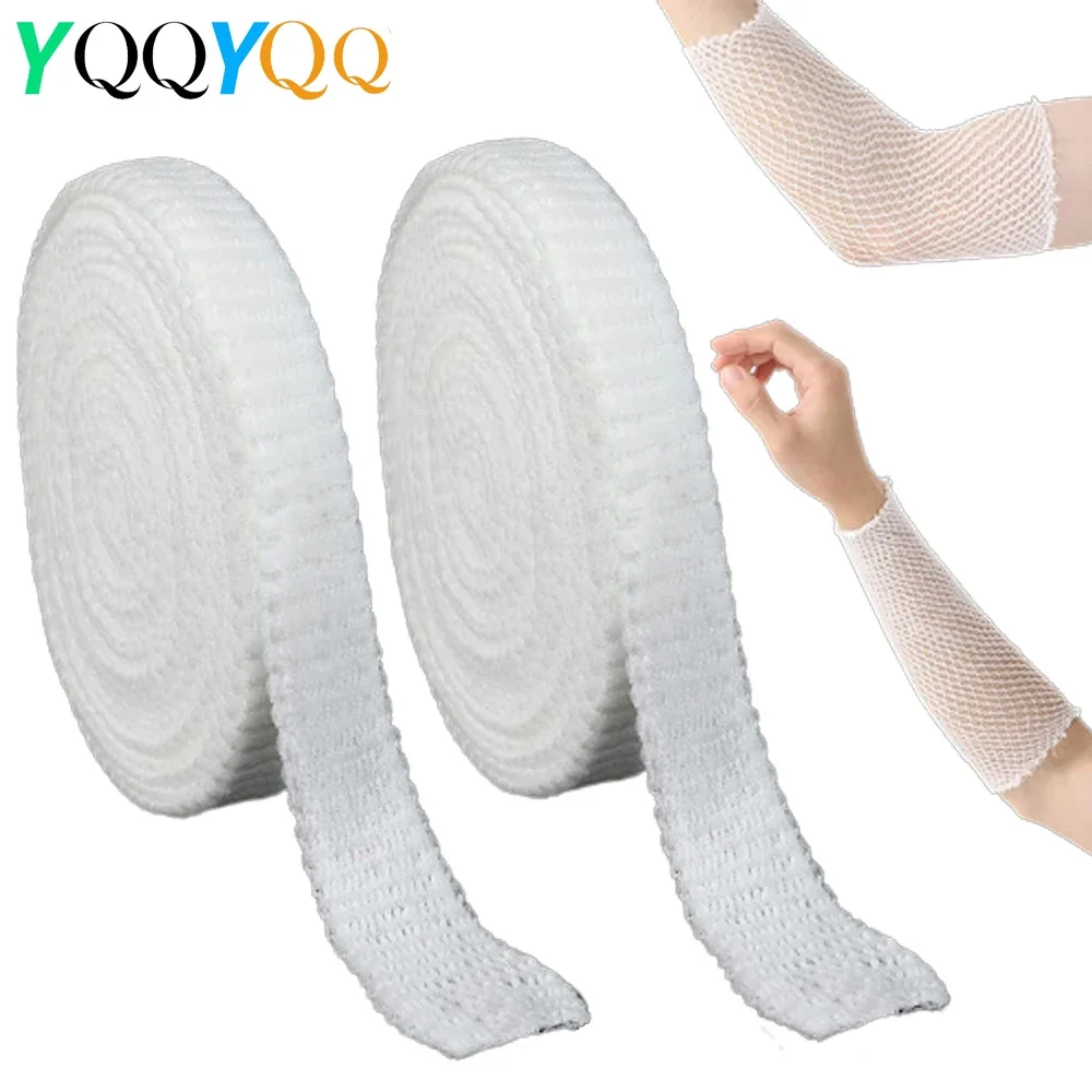 

1Roll Tubular Bandage Elastic Net Dressing Breathable Tubular Gauze Stretch Bandage First-aid Dressing Wrap Retainer for Wrist