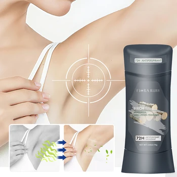 Men's Deodorant marine 72h Sandalwood Perfume Cream Aluminum Antiperspirant Deodorant Lasting Scent,Pure Sport Scent 74g/2.6OZ 1