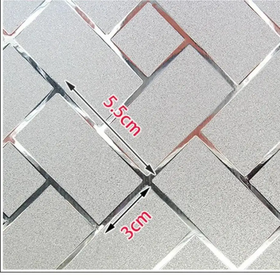 1 Pcs 45*100cm Glass Sticker Anti Peeping Bathroom Imitation Louver Thick Shading Film Electrostatic Sticker Window Sticker