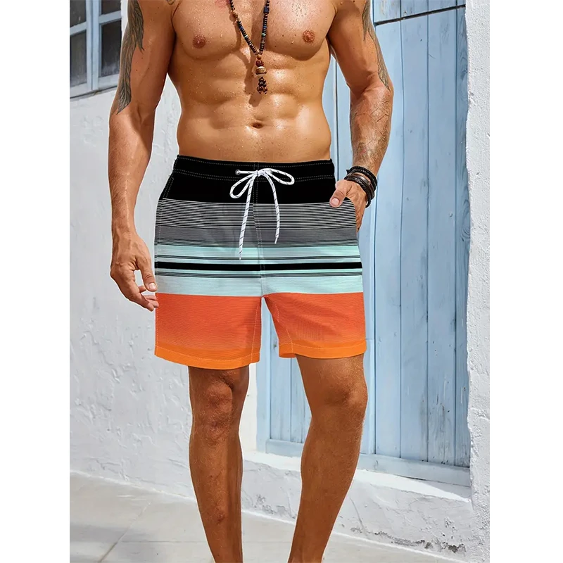 Men’s 3D Print Beach Shorts 6