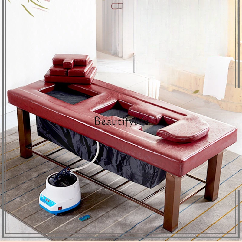 Local Fumigation Physiotherapy Bed Sweat Steaming Multifunctional Beauty Body Massage Whole Body Steam Lifting Moxibustion Bed fumigation therapy chinese medicine hot steam moxibustion whole body moxibustion sweat steaming moxibustion bed