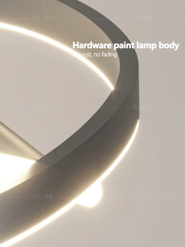 Living room lights ring chandelier home electric lamp creative minimalist lamp Modern chandelier master bedroom lamp 5