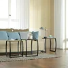 Nesting Tables, Vintage Side End Tables Living Room, Coffee Snack Table Set of 3 5