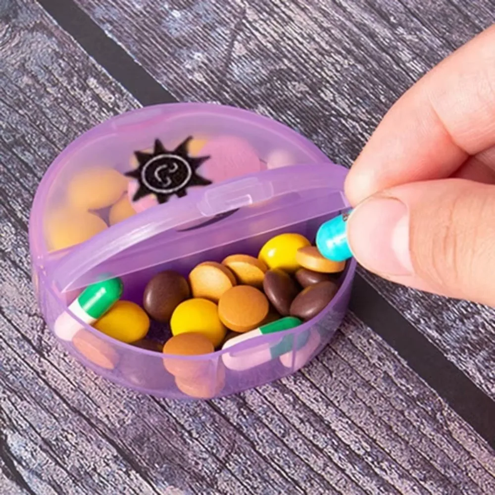 Compact 7-Day Travel Pill Organizer with Daily Medication Compartments