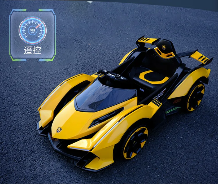 Super Sports Car Electric Ride On Car Four-Wheel Drive 12V Remote Control Baby Car Charging Electric Cart To Drive 17 Super Sports Car Electric Ride On Car Four-Wheel Drive 12V Remote Control Baby Car Charging Electric Cart To Drive