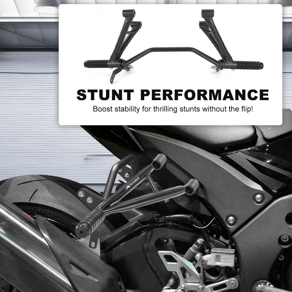 가와사키 닌자 ZX-10R ZX 10R 2011-2025 닌자 ZX-10RR용 오토바이 리어 풋레스트 서브케이지, 동승자 페그 지지대, 스턴트 스텝 플레이트