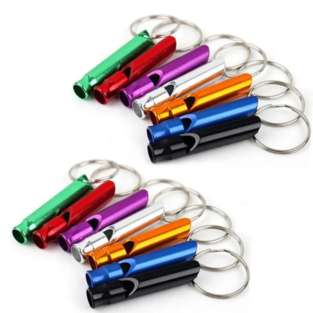 Multifunction Survival Whistle Portable Emergency Keychain Whistle Camping Hiking Outdoor Tools Self Defense Security Protection Whistle Keychain Survival Whistle