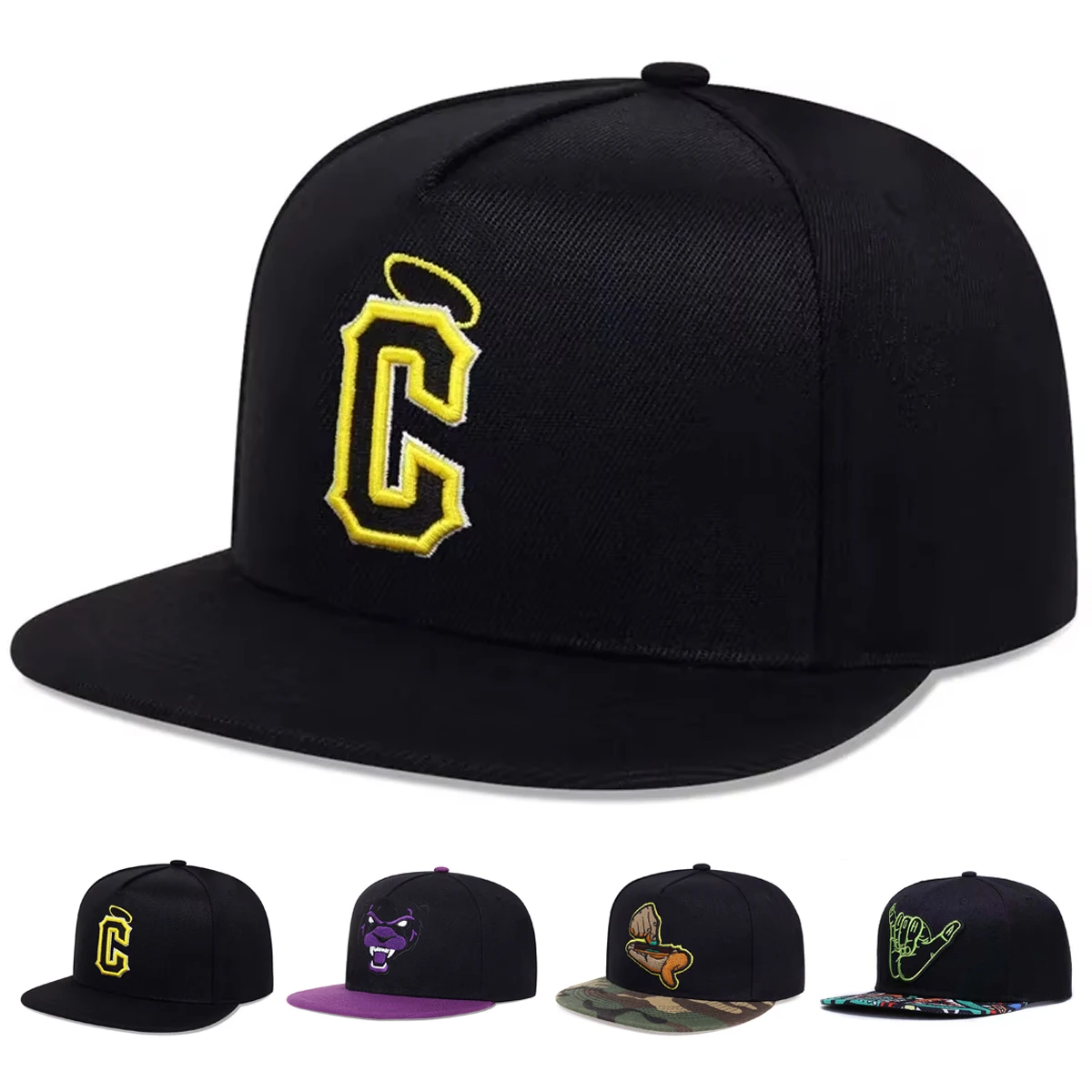 UnisexAngelHaloEmbroideryLetterCHip-hopHatsOutdoorAdjustableCasualBaseballCapsSunscreenHatSportsCap-AliExpress200000297