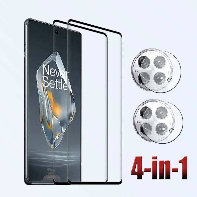 

4in1 9D Tempered Glass For Oneplus 12 12R Ace3 Screen Protector +Soft Fiber Camera film For Oneplus 12 12R Ace3