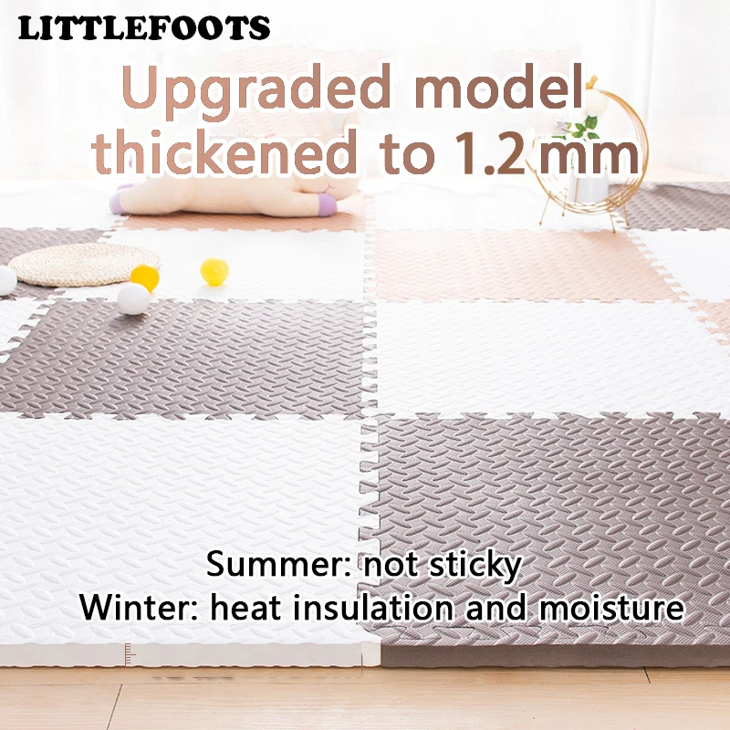 Play Mat 16pcs Baby play mat Children's carpet Foam baby Playmat 1.2cm Disassemblable Assemblable security No odor Carpet baby room play mat foam play mat