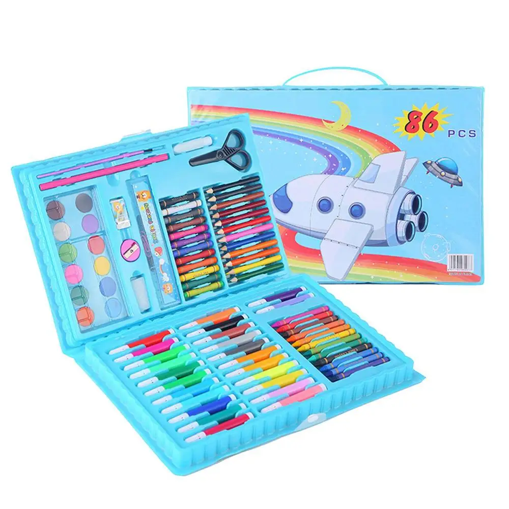  Art Supplies Set for Kids, 304 PCS Drawing Art Kit for Kids  6-12 Girls and Boys, Deluxe Gift Art Box with Double-Sided Trifold Easel,  Art Set with Oil Pastels, Crayons, Colored