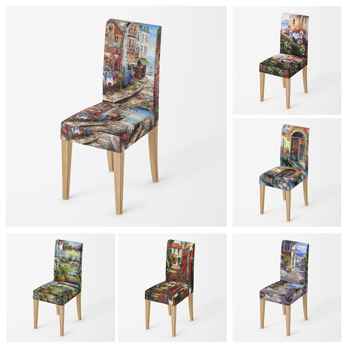 

Регулируемые эластичные чехлы для стульев, свадебные чехлы для стульев