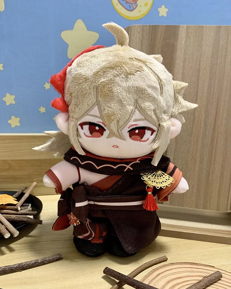 

20CM Game Anime Cosplay Kaedehara Kazuha Cute Dress Up Maid Outfit Plush Doll and Cloth Christmas Gifts