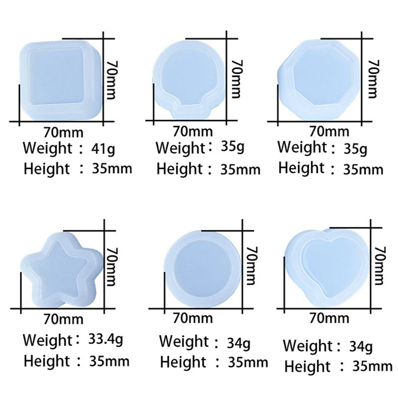 3D Silicone Geometric Creativity Plant Pot Molds Concrete Cement Form DIY Arts Aroma Craft Moulds Flowerpot Clay Plaster Mold