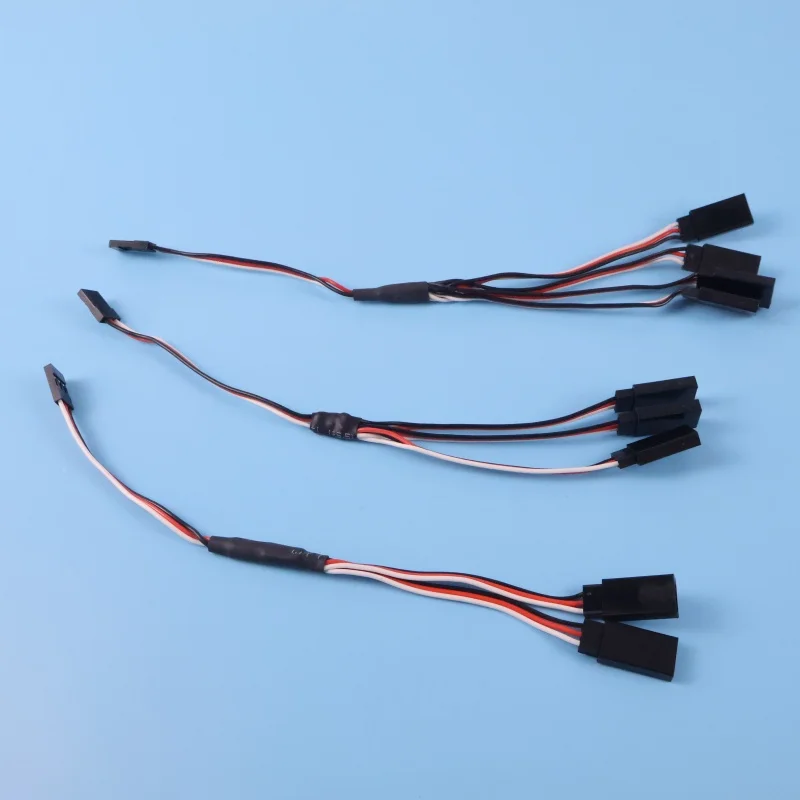 Câble d'extension servo 200mm 1 à 2/3/4 - Utilisation avec un servo et une carte récepteur RC