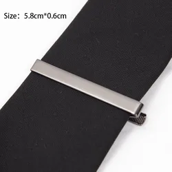 Elegant Silver Metal Tie Clip for Men - Sophisticated Necktie Accessory (A3)