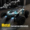 1:16 70KM/H 4WD RC Car With Led Lights 2.4G Radio High Speed Brushless Motor Remote Control Off-Road Cars for Children toys 3
