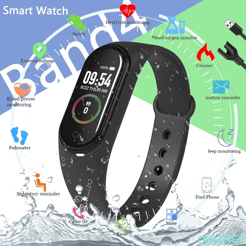 M4 Band Smart Bracelet M4 Apk Heart Rate Reloj Mi Fit New M4 Smart