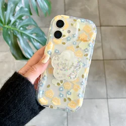Floral Grip Tok Halter Sanfte Welle Handyhülle