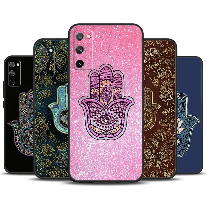 Hamsa Hand of Fatima Art Protective Phone Case