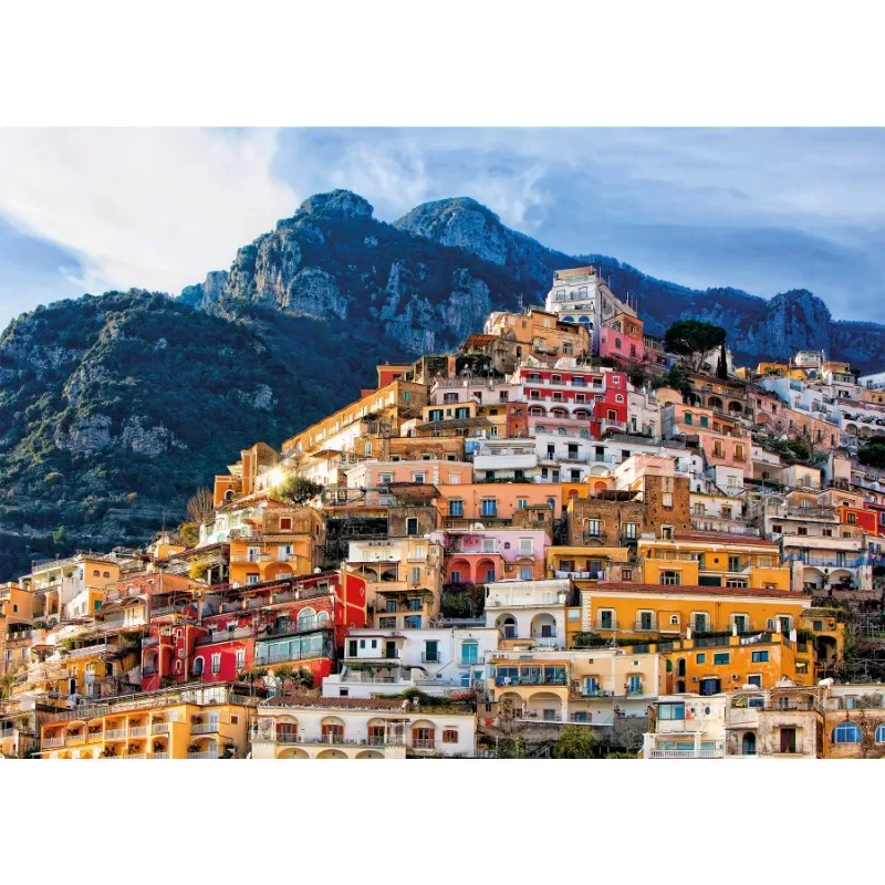 70*50cm Adult Puzzle 1000 Pieces Paper Jigsaw Puzzles The Positano II Famous Painting Series Learning Education Craft Toys Gift