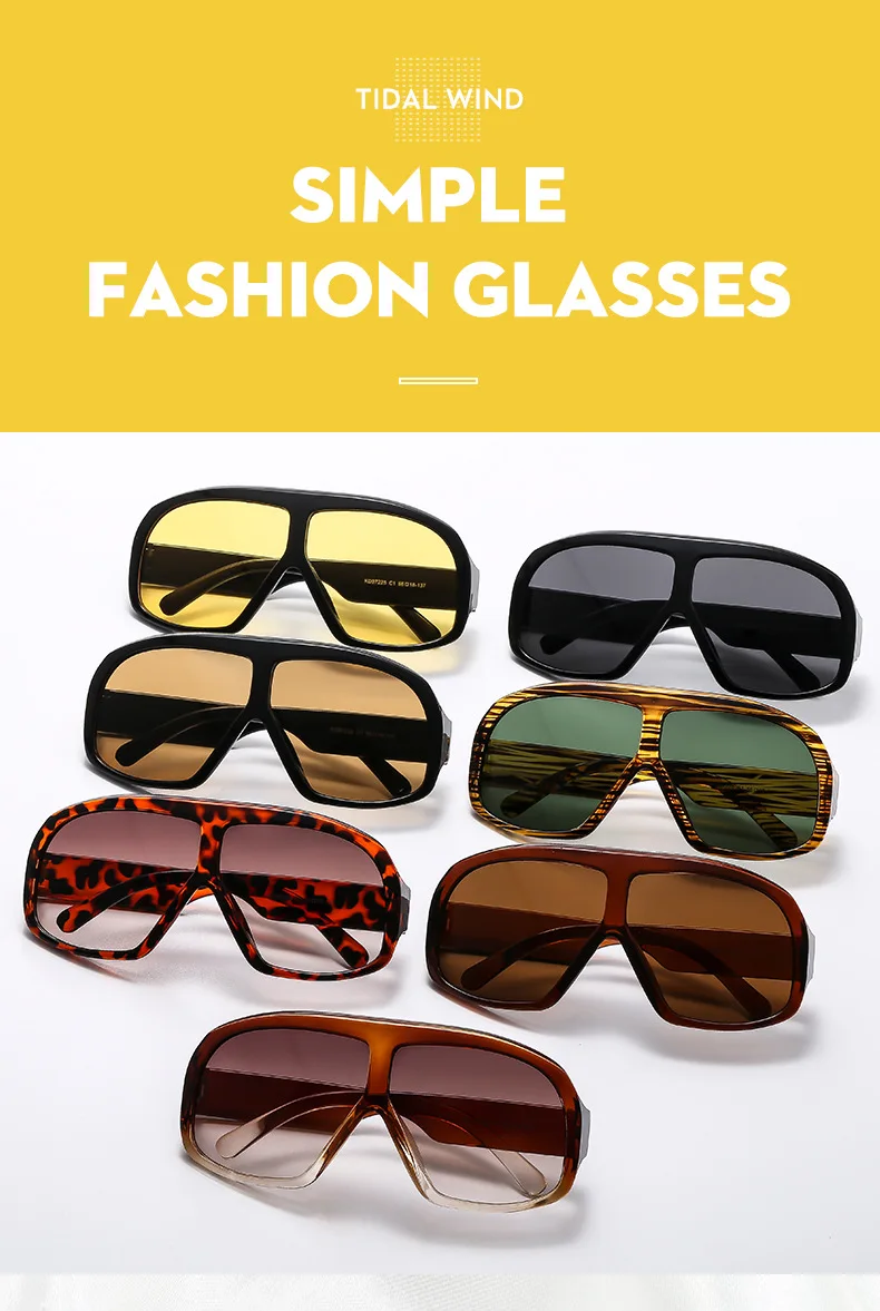 Vintage einteilige übergroße Schild-Sonnenbrille für Frauen, neue Modemarke, Farbverlaufsmaske, sexy Sonnenbrille, Damen, Y2K, große Farbtöne – Detail 3