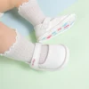 KIDSUN Fashion Black Leather Baby Shoes Girls Infant Non-Slip First Walker Crib Shoes Princess Wedding Dress Shoes Ballet Flats 4