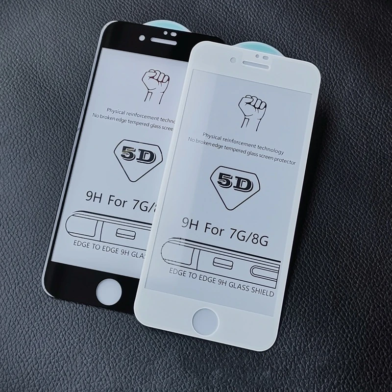 

100pcs For IPHONE 13/12 Pro/11 Pro MAX/XS/XR Full Cover 5D Tempered Glass For IPHONE 7/6s/8 Plus Curved Edge Screen Protector