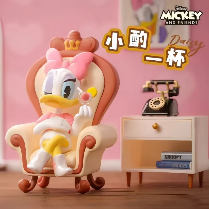 Newdisney Happy Friends Seriesblind Box Minnie Mickey Mouse Donald Duck Mystery Box Anime Figure Modello Da Collezione Giocattolo Regalo