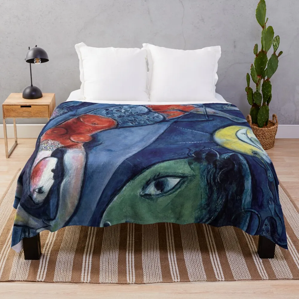 

Marc Chagall paintings Throw Blanket Anti-Pilling Flannel Multi-Purpose