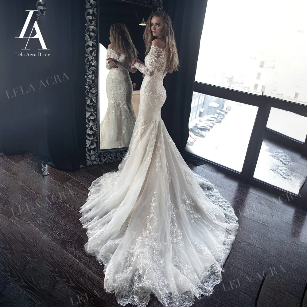 chinese dress ladies Custom Made Elegant One-Shoulder Mermaid Wedding Dress – Detachable Tr –  HER SHOP main image 1