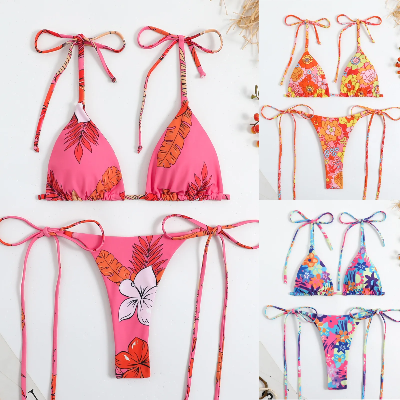 

Women Print Bikinis Swimsuit Sexy Push Up Bikini Set Two trajes de baño mujer 2023 swimsuits woman 2023 traje de baño mujer