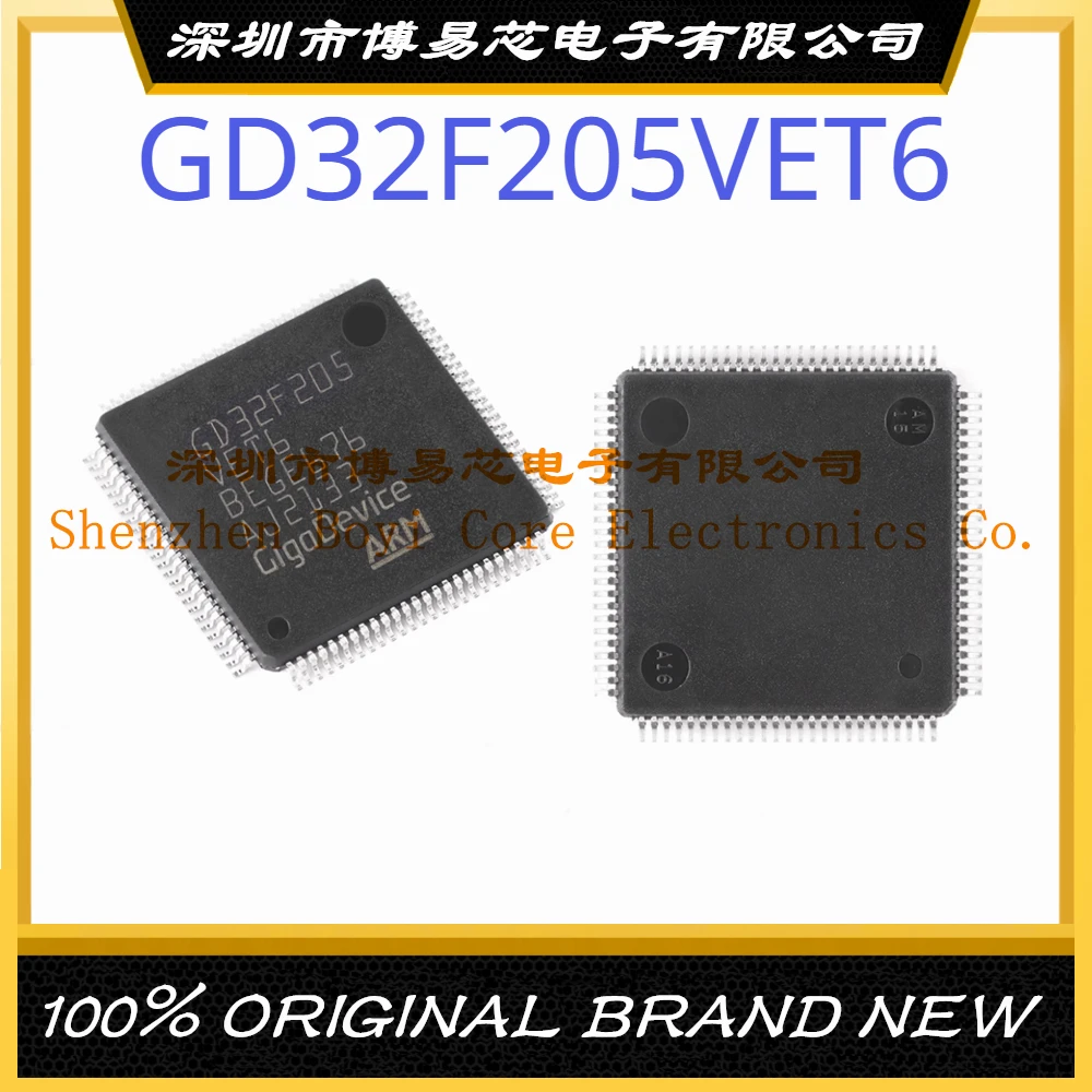 GD32F205VET6 Package LQFP-100 ARM Cortex-M3 120MHz Flash: 512KB RAM: 128KB MCU (MCU/MPU/SOC)