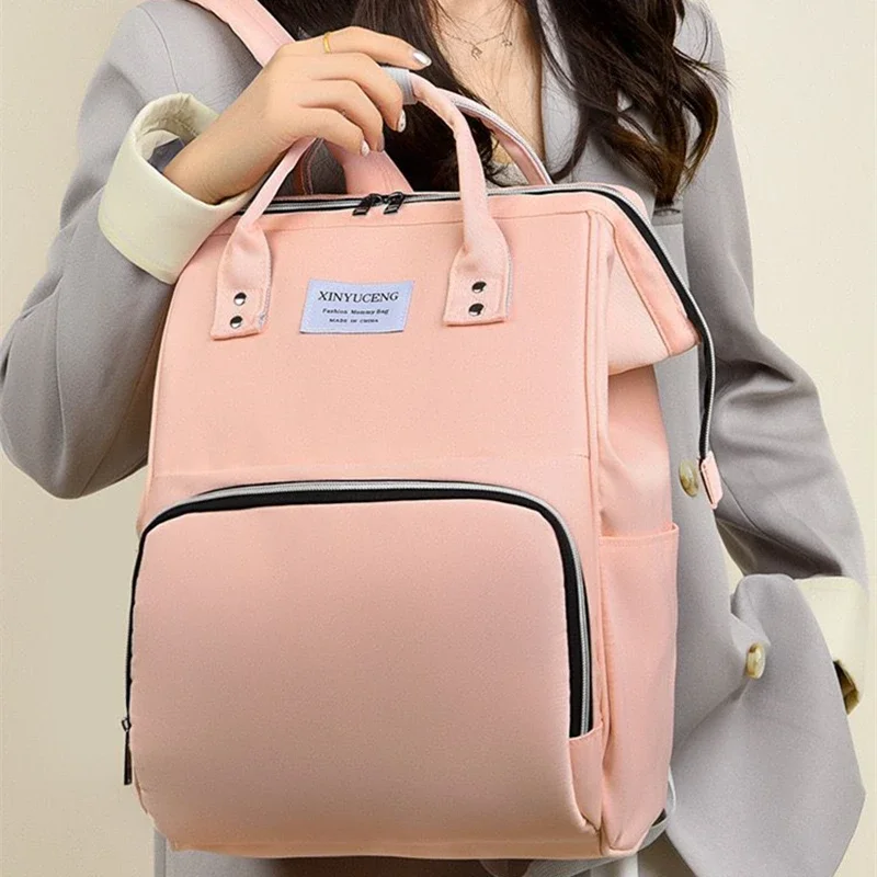 2024 New Nappy Backpack Bag Mummy Large Capacity Bag Mom Baby Multi-Function Waterproof Outdoor Travel Diaper Bags for Baby Care