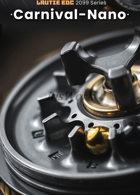 Lutie edc Carnival nano spinner,磁気ルーレット,フィジェット