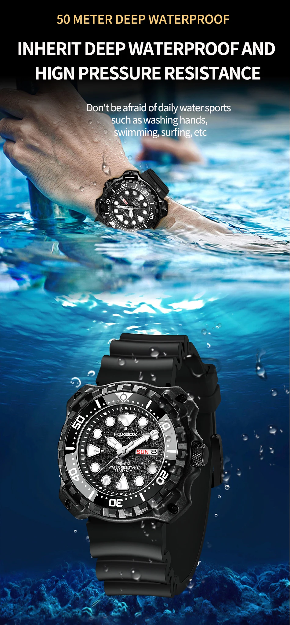 2023 Fashion Mens Watches Fox Top Brand Luxury Big Dial Sports Watch for Men Waterproof Luminous Watch Quartz Date Cloc_voghion.com