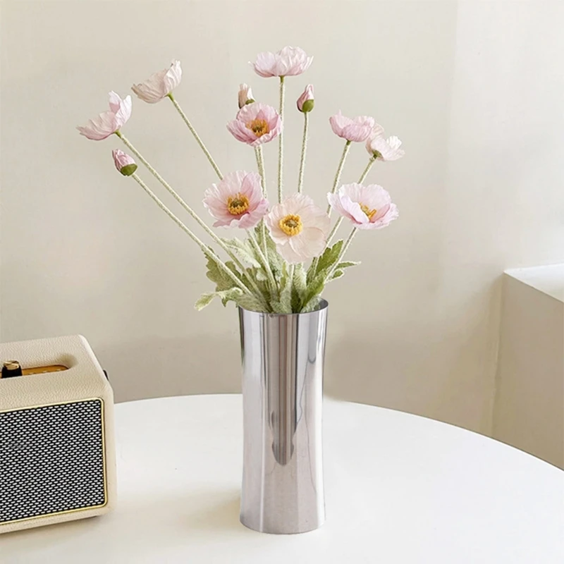 Stainless Steel Table Vase Flower Vase Adds Elegant to Any Room Rusts Resistant Flower Vase Steel Craftsmanships DropShipping 4