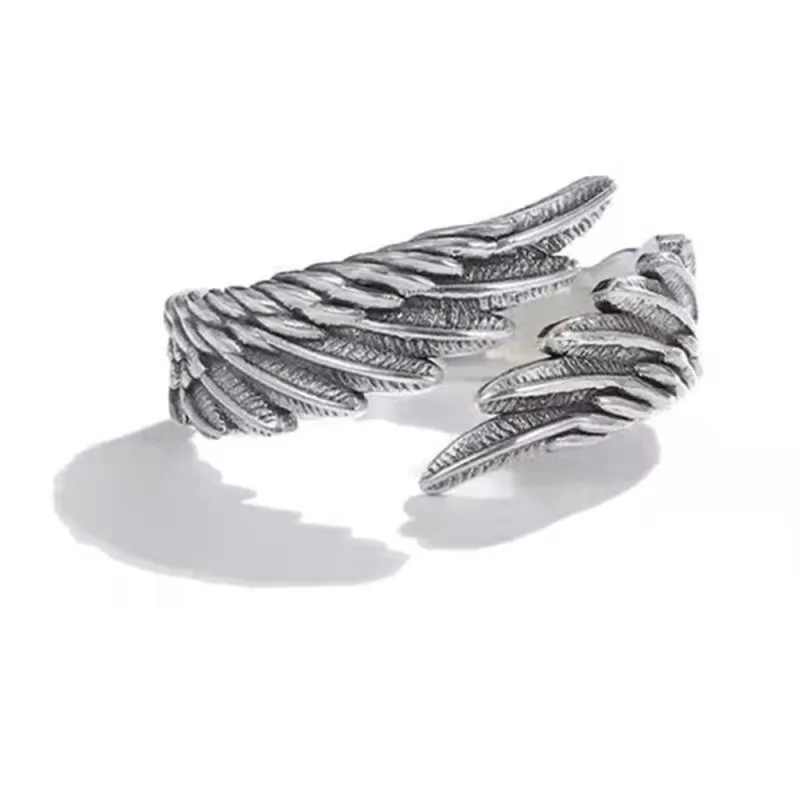 Anime Angel Demon Couple Rings for Women Men Fashion Animal Adjustable Open Ring Promise Matching Couple Ring Party Gifts 5