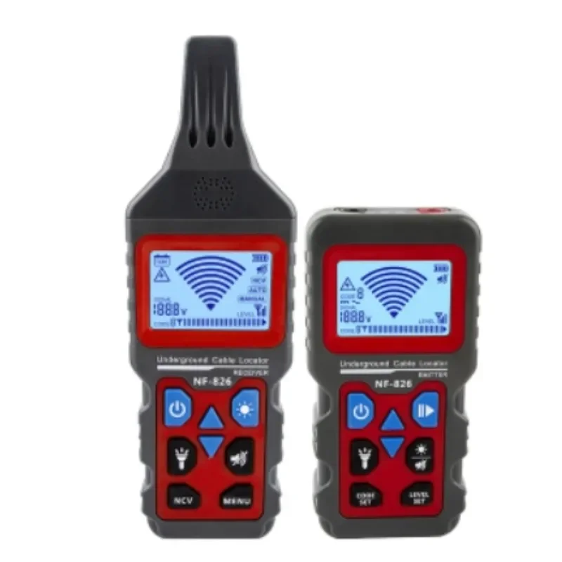 NOYAFA NF-826 Underground Cable Tester Wire Tracker High&Low Voltage Cable Locator Anti-Interference Underground Pipe Detector