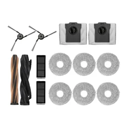Robot Vacuum Spare Parts Kit - Main Brush, Side Brush, Filter, Mop, Dustbag Options (Parts Pack 3)