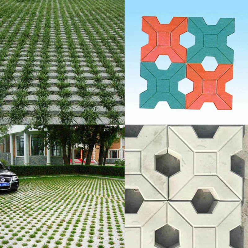 Brick Path Mold DIY Path Maker Mold Middle Of Hole SHape Garden Concrete Plastic Paving Pavement Walkway Molds