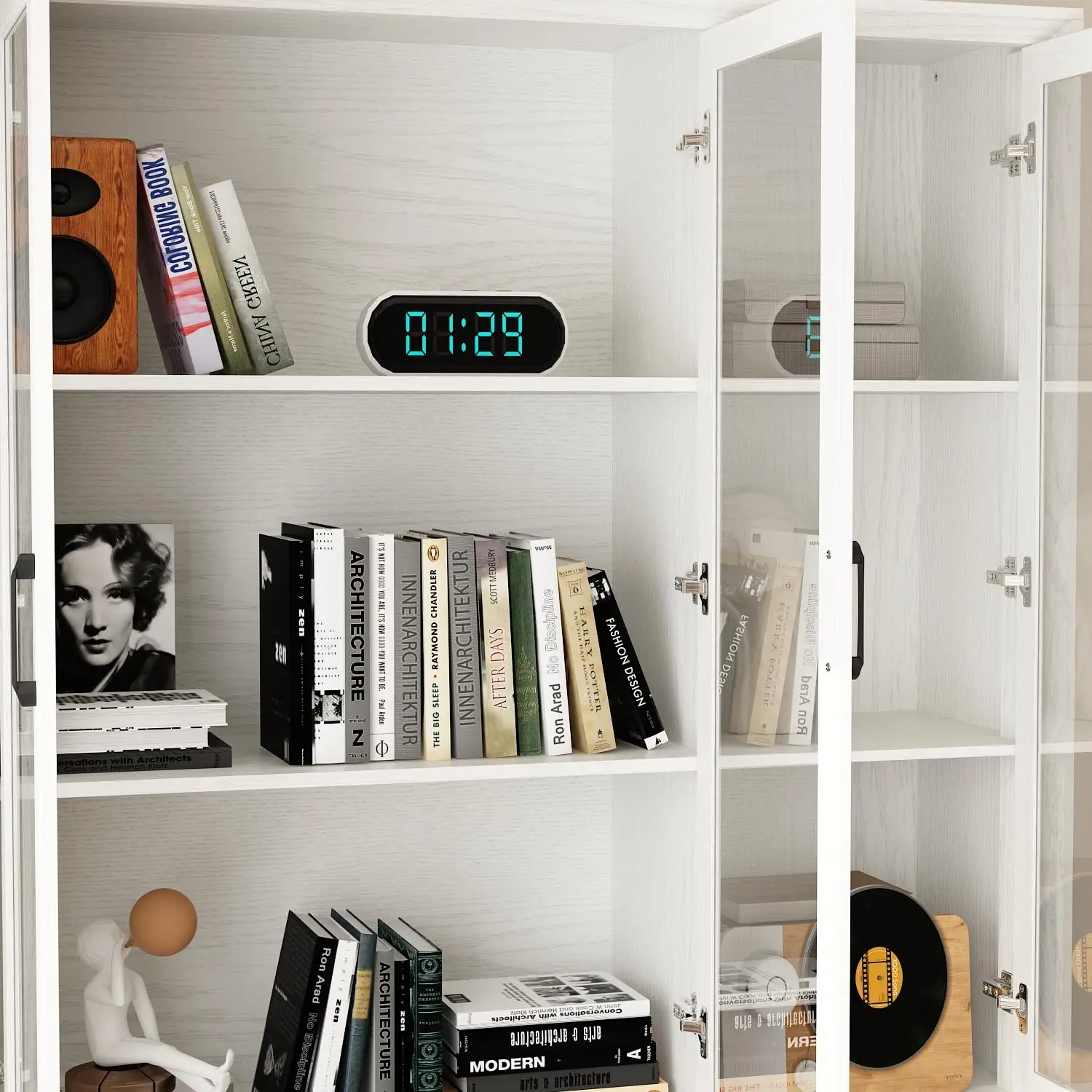 Bookshelf with Glass Doors 6