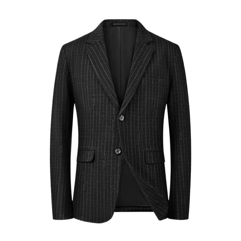 Men's Striped Suit Set Spring Autumn Plus Size M-12XL